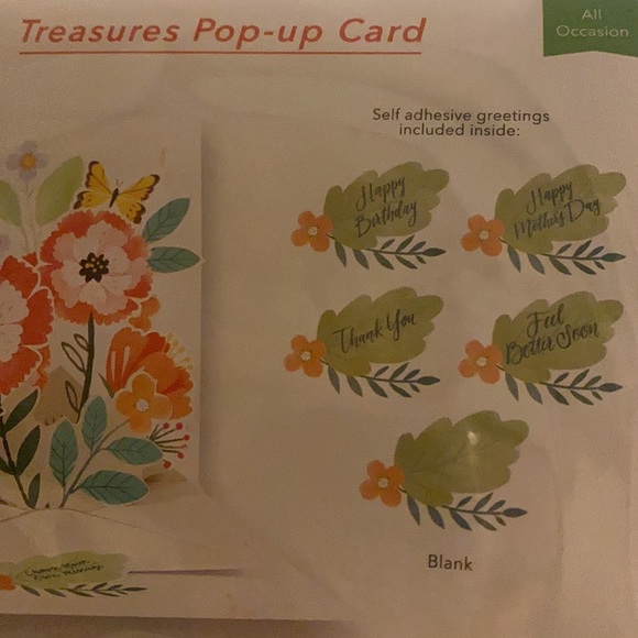 3D Pop Up Greeting Card from Up With Paper - FLORAL ENVELOPE - UP-WP-1365 - Picture 2 of 2